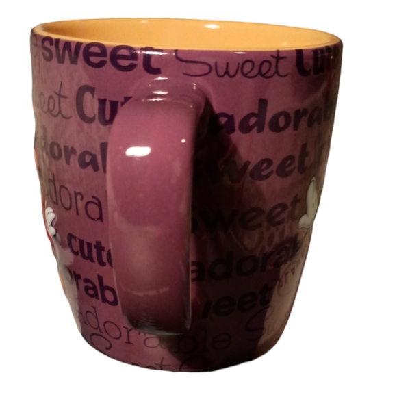 Disney Minnie Mouse Personality Cute Sweet Adorable Sculpted 3d Mug Cup Purple - Picture 5 of 5
